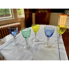 Vintage Colored Glasses, Early Anthropologie